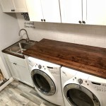 Butcher Block Countertop In Laundry Room