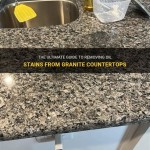 How To Remove Oil Stains From Granite Countertops