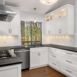 Kitchen Backsplash Ideas For White Cabinets Black Countertops