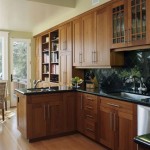 Oak Cabinets With Black Countertops