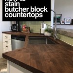 Staining A Butcher Block Countertop