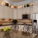 White Cabinets With Brown Granite Countertops